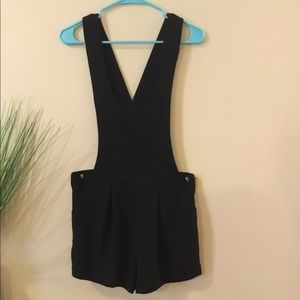 Great Black Romper Adjustable Button Strap